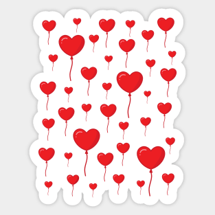 Balloon Hearts - Pattern Sticker